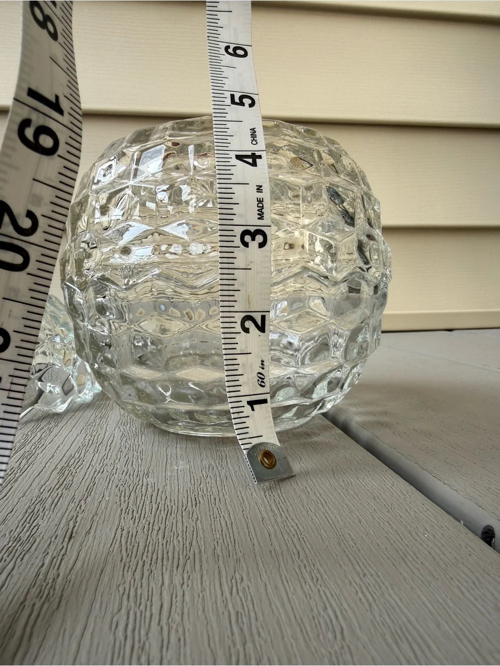 Set of 3 Vintage Clear Glass Fairy Lamp Bases Candle Holders